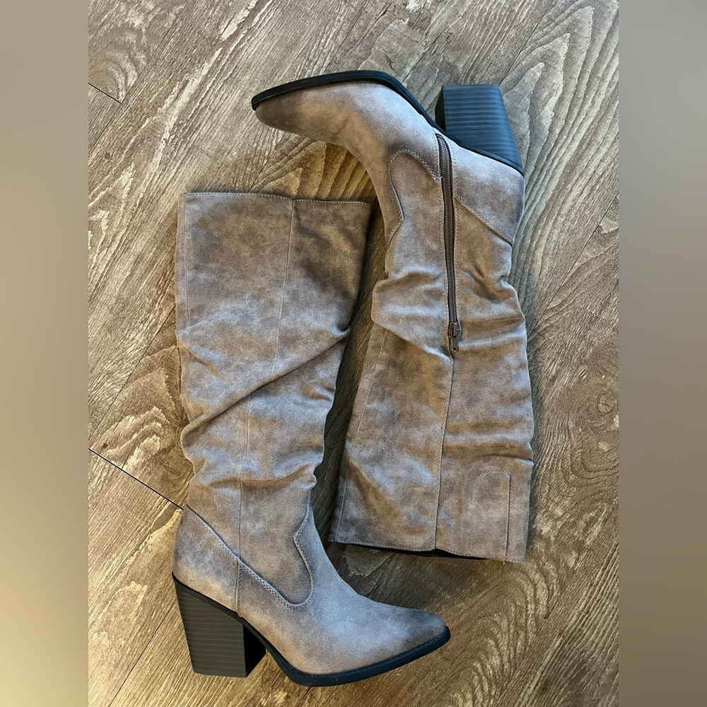SOUL Naturalizer Mackenzie Knee High Boot Taupe Women’s Size 7 - Picture 4 of 9
